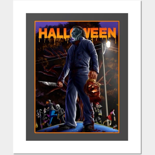 Halloween Michael Myers Wall Art by sk8rDan